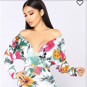 NWT -Tropical Dreams Fashion Nova Dress